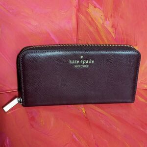 Kate Spade York Mahogany Lacey Mikas Pond Zip Around Wallet